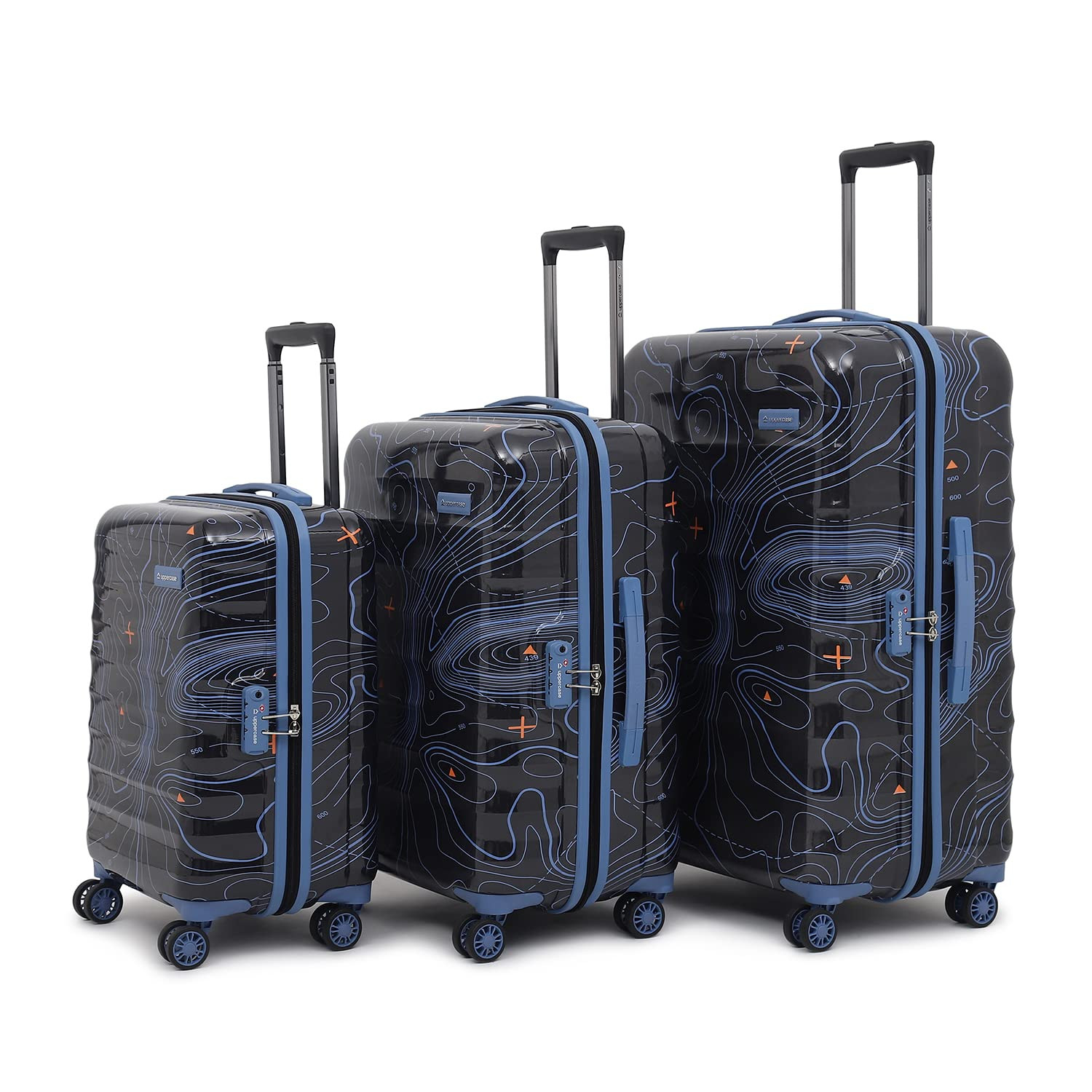 uppercase Topo Trolley Bag, Travel Suitcase 3pcs set
