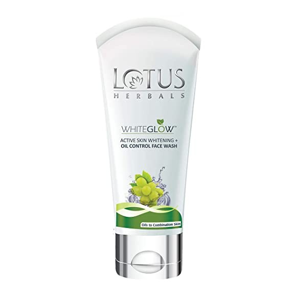 Lotus Herbals WhiteGlow Active Skin Whitening and Oil Control Facewash | 100g