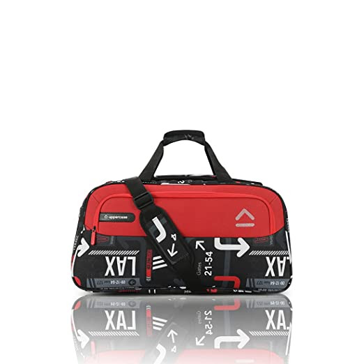 uppercase 3000EDB1RED JFK 55 Cm Duffle Bag, Dust Resistant Bag Made of Premium Recycled Material, Travel Bag for Men and Women